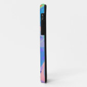 Schattige Abstract Blauw Pastel Neon Herhalingspat Case-Mate iPhone Case (Achterkant/links)