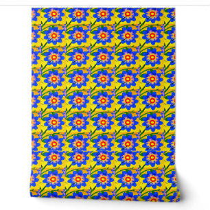 Schattige Abstract bloemenpatroon Behang