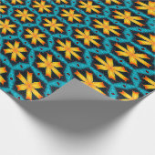 Schattige Abstract bloemenpatroon Cadeaupapier (Hoek)