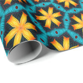 Schattige Abstract bloemenpatroon Cadeaupapier (Rol Hoek)