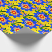 Schattige Abstract bloemenpatroon Cadeaupapier (Hoek)