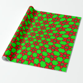 Schattige Abstract bloemenpatroon Cadeaupapier