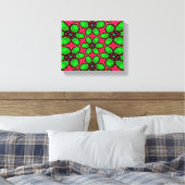 Schattige Abstract bloemenpatroon Canvas Afdruk (Insitu (Slaapkamer))