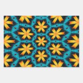 Schattige Abstract bloemenpatroon Inpakpapier Vel (Voorkant)