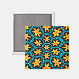 Schattige Abstract bloemenpatroon Magneet