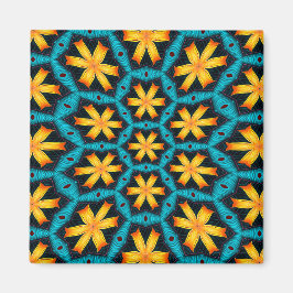 Schattige Abstract bloemenpatroon Magneet