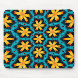 Schattige Abstract bloemenpatroon Muismat