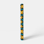 Schattige Abstract bloemenpatroon Samsung Galaxy Hoesje (Linkerkant)