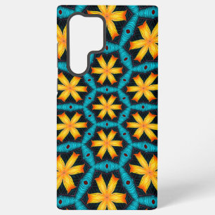 Schattige Abstract bloemenpatroon Samsung Galaxy Hoesje