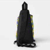 Schattige Abstract bloemenpatroon Sling Bag (Achterkant)