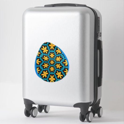 Schattige Abstract bloemenpatroon Sticker (Koffer)