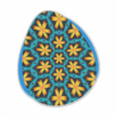 Schattige Abstract bloemenpatroon Sticker (Voorkant)