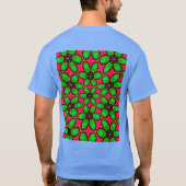 Schattige Abstract bloemenpatroon T-shirt (Achterkant)
