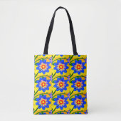 Schattige Abstract bloemenpatroon Tote Bag (Voorkant)