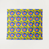Schattige Abstract bloemenpatroon Wandkleed (Voorkant (horizontaal))