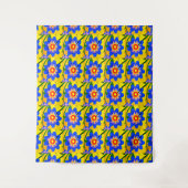 Schattige Abstract bloemenpatroon Wandkleed (Voorkant)