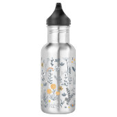 Schattige Abstract bloemig naadloos patroon Waterfles (Rechts)