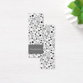 Schattige abstract doodle bloem design Bladwijzer Mini Visitekaartjes (Bureau)