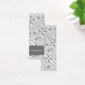 Schattige abstract doodle bloem design Bladwijzer Mini Visitekaartjes (Bureau)