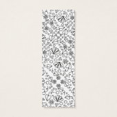 Schattige abstract doodle bloem design Bladwijzer Mini Visitekaartjes (Achterkant)