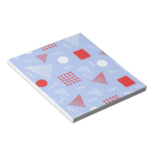 Schattige abstract patroon notitieblok (Schuin)