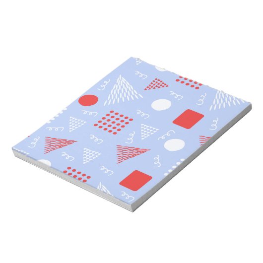 Schattige abstract patroon notitieblok (Linkerzijde)
