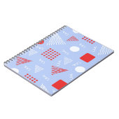 Schattige abstract patroon notitieboek (Linkerzijde)