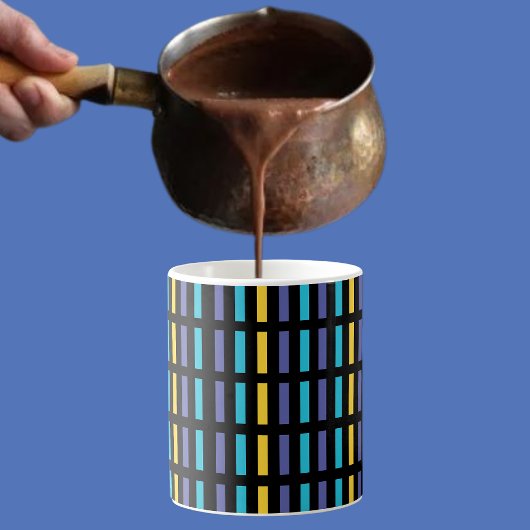 Schattige Abstract strepenpatroon Koffiemok