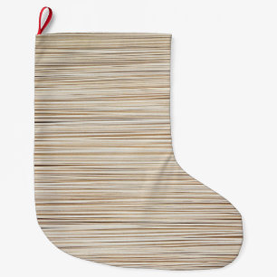 Schattige abstracte bruine lijnen ontwerp grote kerstsok