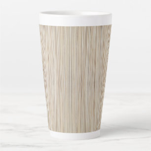 Schattige abstracte bruine lijnen ontwerp latte mok