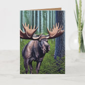 Schattige Abstracte Kleine Moose Bedankkaart (Voorkant)