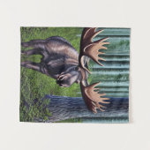 Schattige Abstracte Kleine Moose Wandkleed (Voorkant (horizontaal))