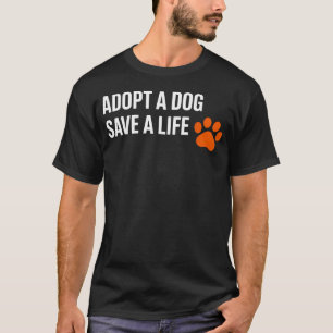 Schattige Adoptie Hond Red Leven Nationale Hond39S T-shirt