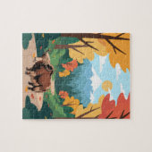 Schattige & adorable bruine Jak Legpuzzel (Horizontaal)