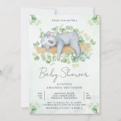 Schattige Adorable Slaande Koala Beer Baby Shower Kaart (Voorkant)