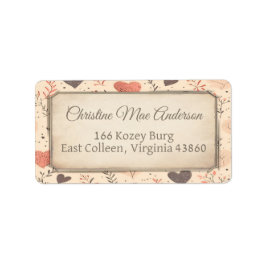 Schattige  adres / Verzending / Boeketiket Etiket