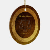 Schattige advocaat Gift | Schalen van het recht Keramisch Ornament (Rechts)