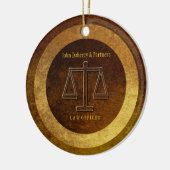 Schattige advocaat Gift | Schalen van het recht Keramisch Ornament (Links)