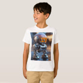Schattige aectiet, robot t-shirt (Voorkant volledig)