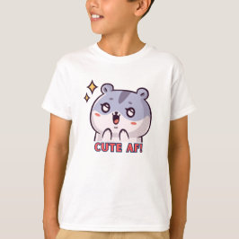 Schattige AF! Hamster ontwerp T-shirt