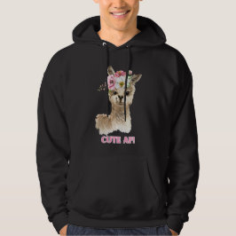 Schattige AF! Waterverf Llama Design Hoodie