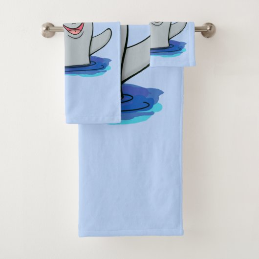 Schattige afbeelding van poreuze cartoon bad handdoek (Insitu)