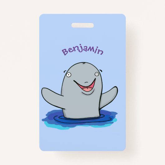 Schattige afbeelding van poreuze cartoon badge (Voorkant)