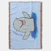 Schattige afbeelding van poreuze cartoon deken (Voorkant Verticaal)