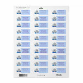Schattige afbeelding van poreuze cartoon etiket (Full Sheet)