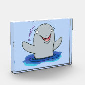 Schattige afbeelding van poreuze cartoon fotoblokken (Links)