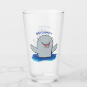 Schattige afbeelding van poreuze cartoon glas (Achterkant)