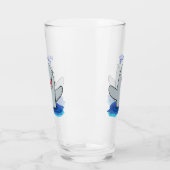 Schattige afbeelding van poreuze cartoon glas (Links)