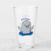 Schattige afbeelding van poreuze cartoon glas (Voorkant)