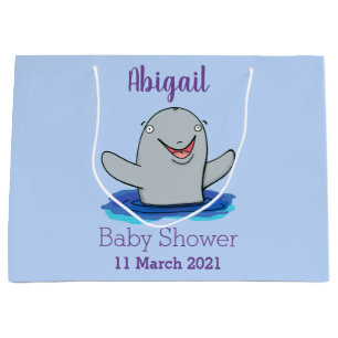 Schattige afbeelding van poreuze cartoon groot cadeauzakje